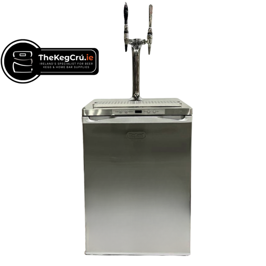 Stainless Steel Two Tap Kegerator Series X - TheKegCru.ie