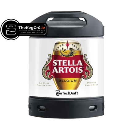 Stella Artois PerfectDraft Keg – Lager – 5% ABV - 6L PerfectDraft Keg - TheKegCru.ie