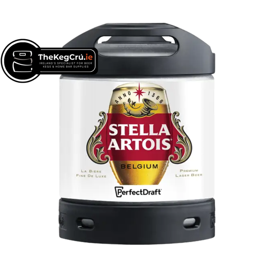 Stella Artois PerfectDraft Keg – Lager – 5% ABV - 6L PerfectDraft Keg - TheKegCru.ie