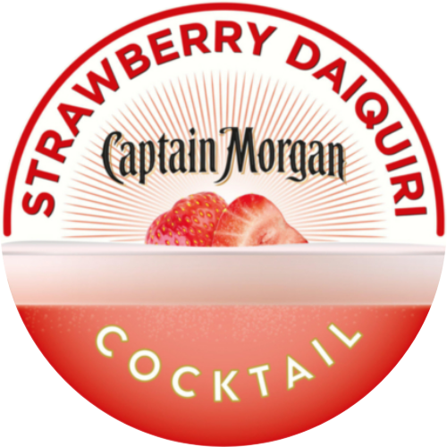Strawberry Daiquiri - Captain Morgan - 10% ABV - 10L Cocktail Pouch - TheKegCru.ie