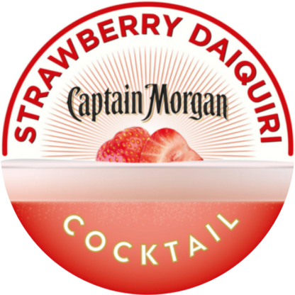 Strawberry Daiquiri - Captain Morgan - 10% ABV - 10L Cocktail Pouch - TheKegCru.ie