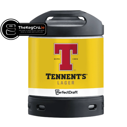 Tennents Lager PerfectDraft Keg – Lager – 4% ABV - 6L PerfectDraft Keg - TheKegCru.ie