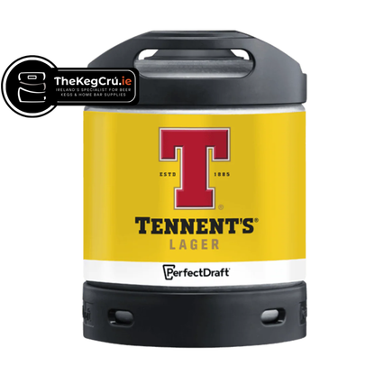 Tennents Lager PerfectDraft Keg – Lager – 4% ABV - 6L PerfectDraft Keg - TheKegCru.ie