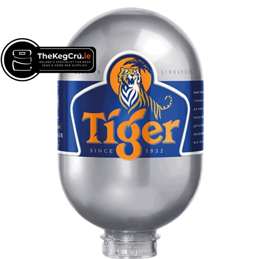Tiger Blade Keg – Lager – 4.8% ABV - 8L Blade Keg - TheKegCru.ie
