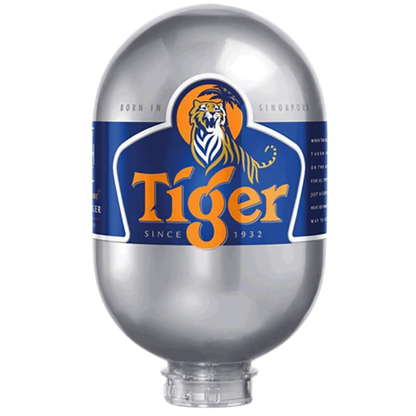 Tiger Blade Keg – Lager – 4.8% ABV - 8L Blade Keg - TheKegCru.ie
