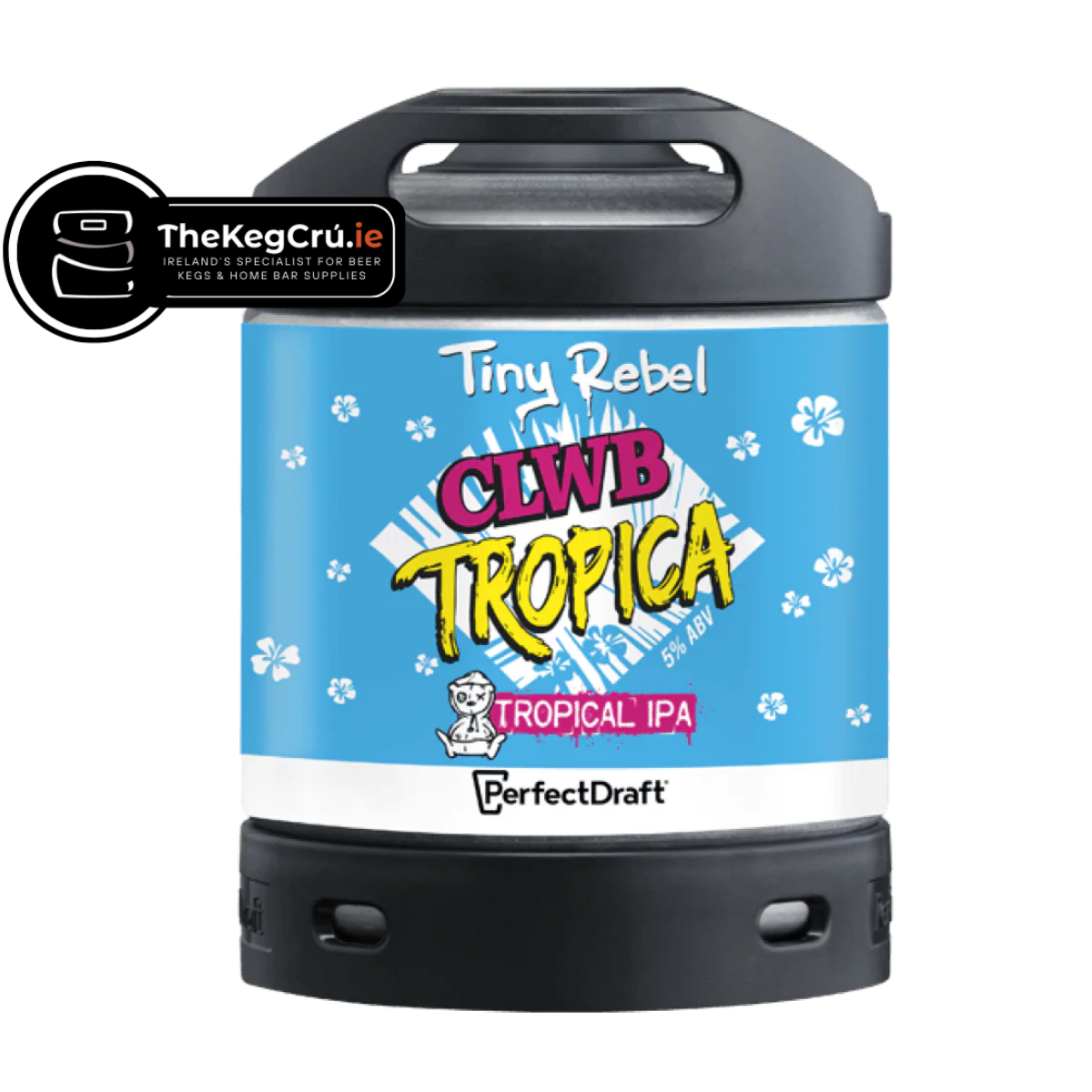 Tiny Rebel Clwb Tropica PerfectDraft Keg - Tropical IPA - 5% ABV - 6L PerfectDraft Keg - TheKegCru.ie