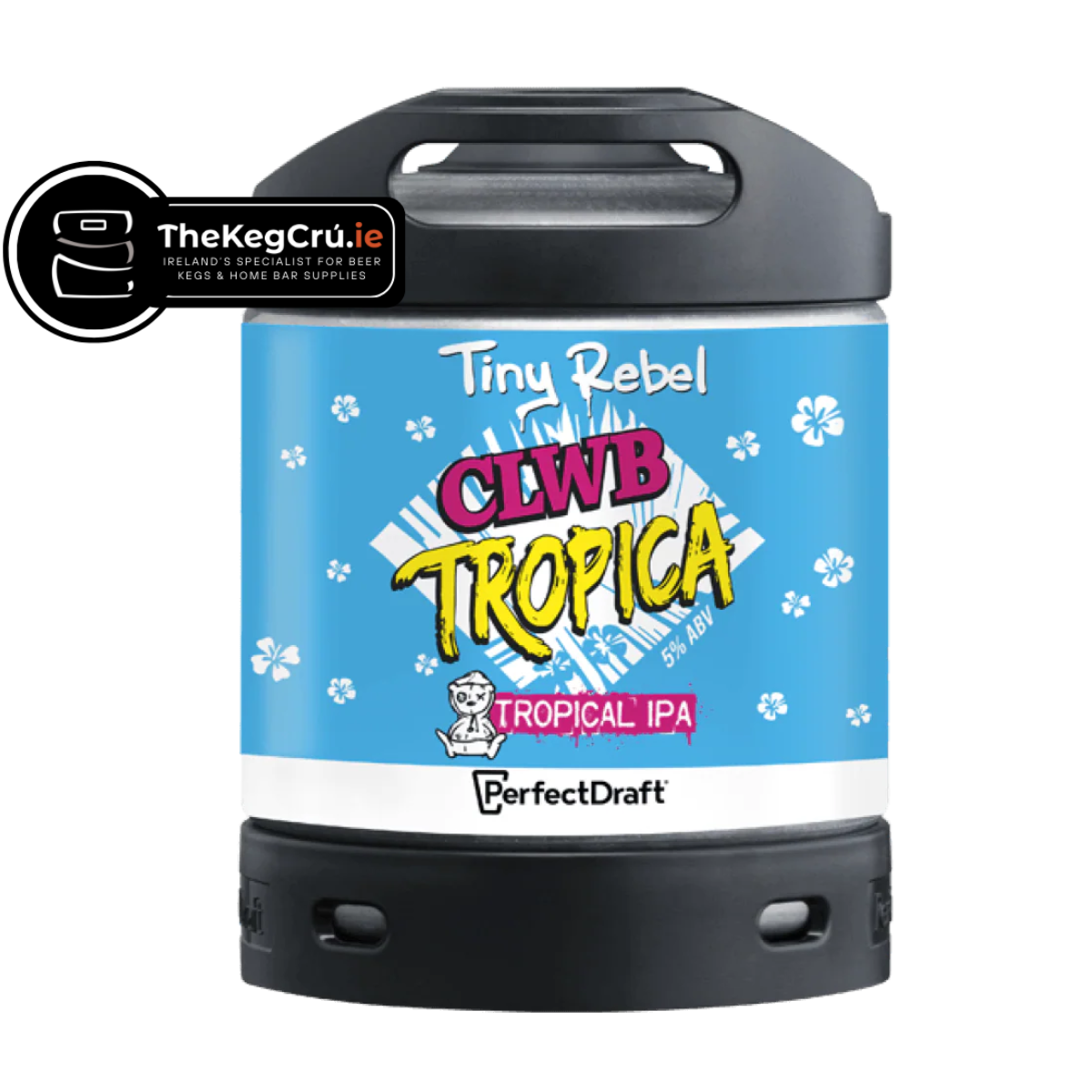 Tiny Rebel Clwb Tropica PerfectDraft Keg - Tropical IPA - 5% ABV - 6L PerfectDraft Keg - TheKegCru.ie