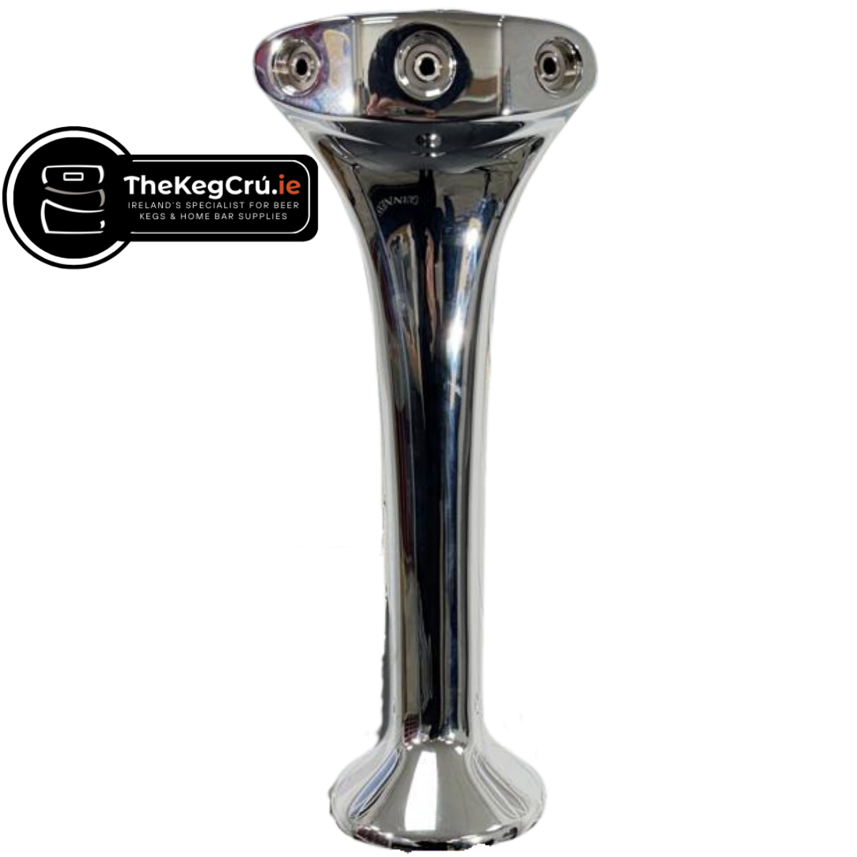 Metal Tower - 3 Tap Font - Chrome - TheKegCru.ie