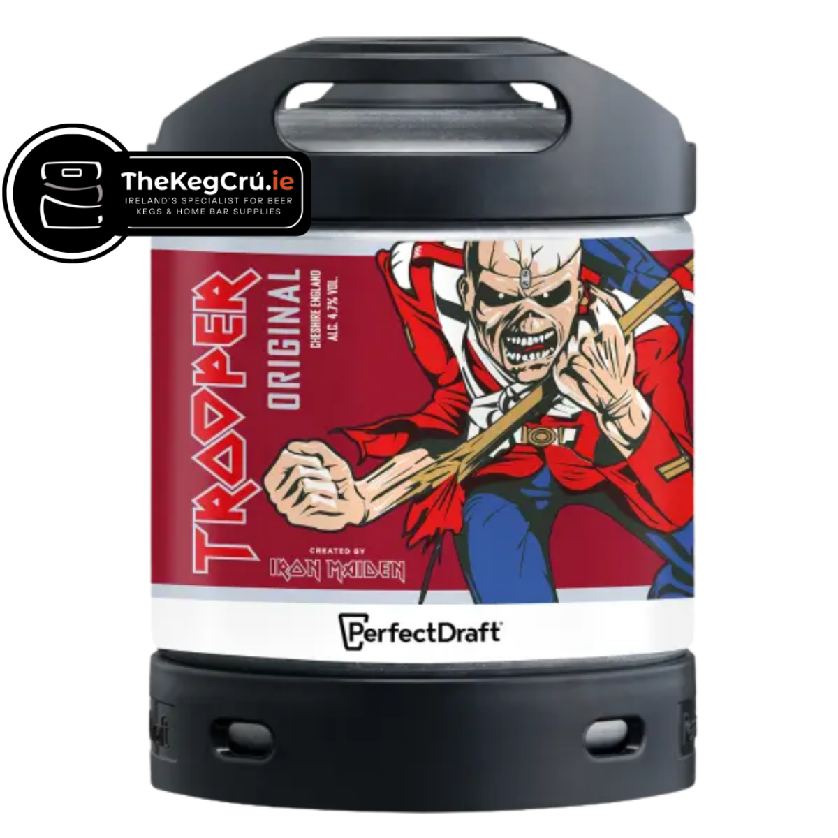 Trooper Original PerfectDraft Keg – Pale Ale – 4.7% ABV - 6L PerfectDraft Keg - TheKegCru.ie