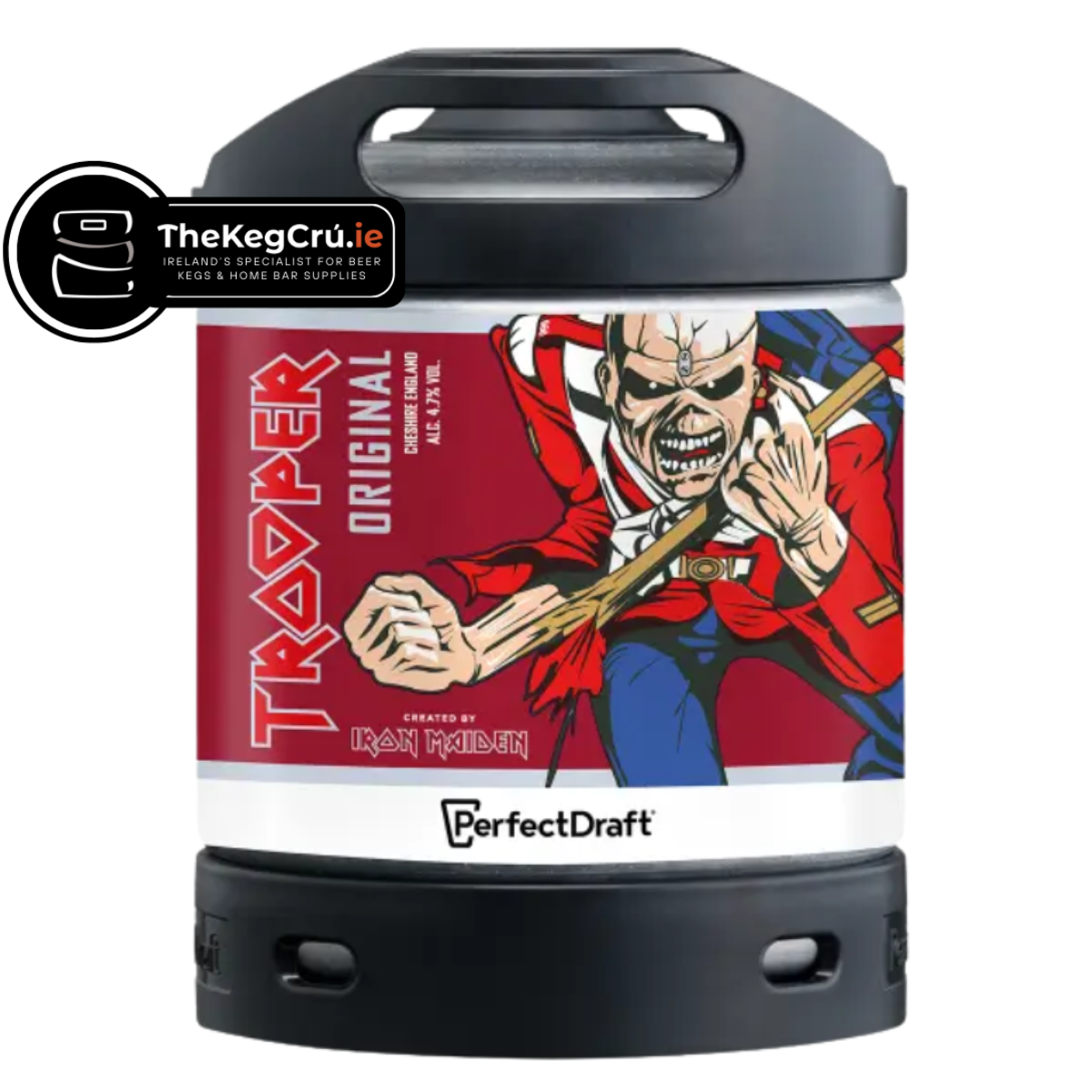 Trooper Original PerfectDraft Keg – Pale Ale – 4.7% ABV - 6L PerfectDraft Keg - TheKegCru.ie