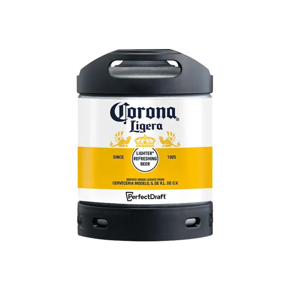Corona Ligera PerfectDraft Keg - Lager – 3.2% ABV - 6L PerfectDraft Keg - TheKegCru.ie