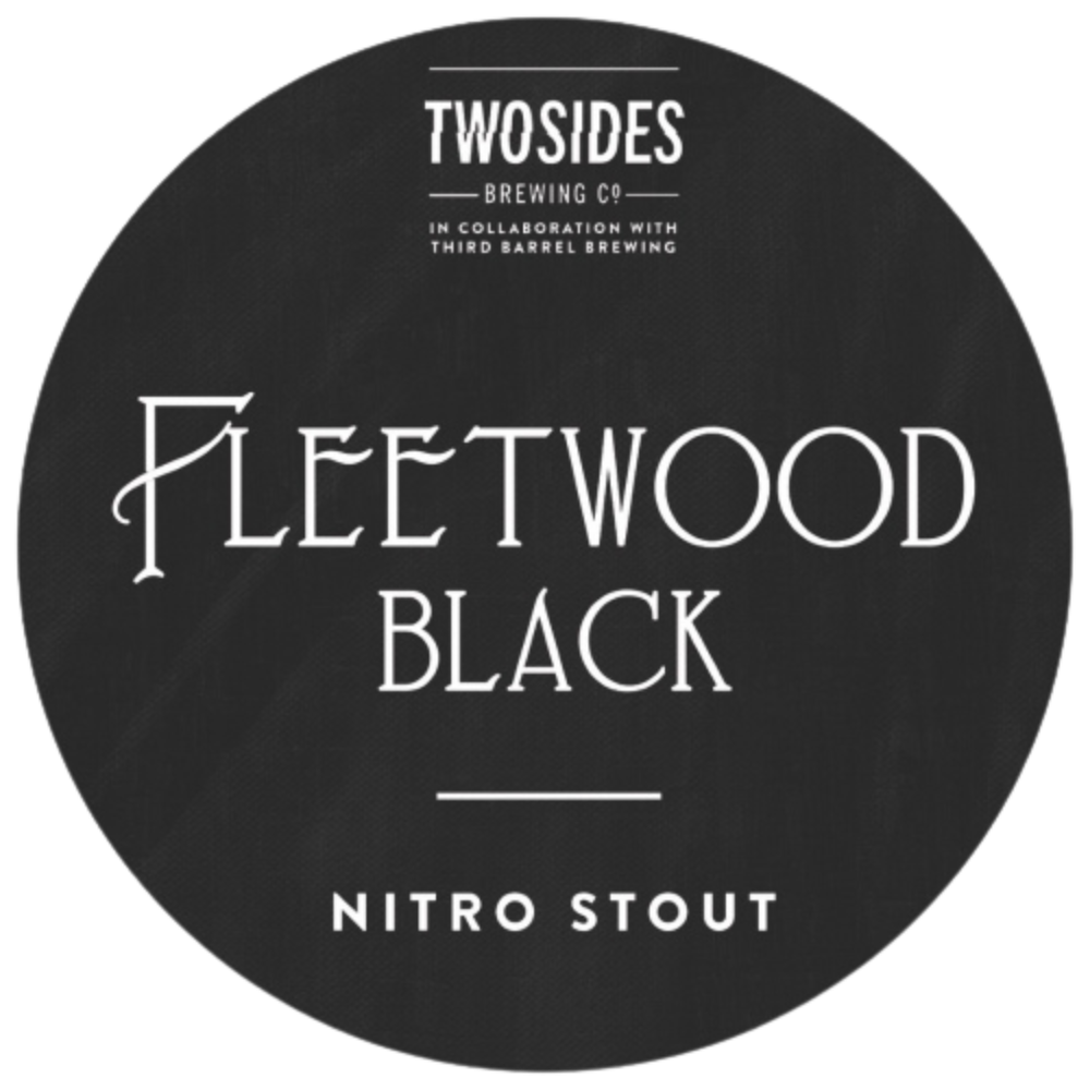 Two Sides Brewing Co. Fleetwood Black - Nitro Stout - 4.5% ABV - 30L Keg (53 Pints) - Stainless Steel Keg - TheKegCru.ie