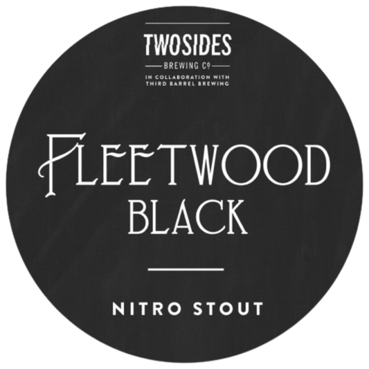 Two Sides Brewing Co. Fleetwood Black - Nitro Stout - 4.5% ABV - 30L Keg (53 Pints) - Stainless Steel Keg