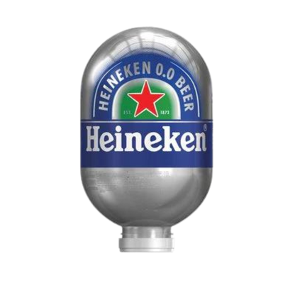 Heineken 0.0 Blade Keg - Non Alcoholic Lager – 0.0% ABV - 8L Blade Keg