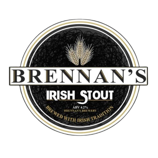 PRE-ORDER** Brennan's Irish Stout - Nitro Stout - 4.2% - ABV 30L Keg (53 Pints)- Stainless steel Keg