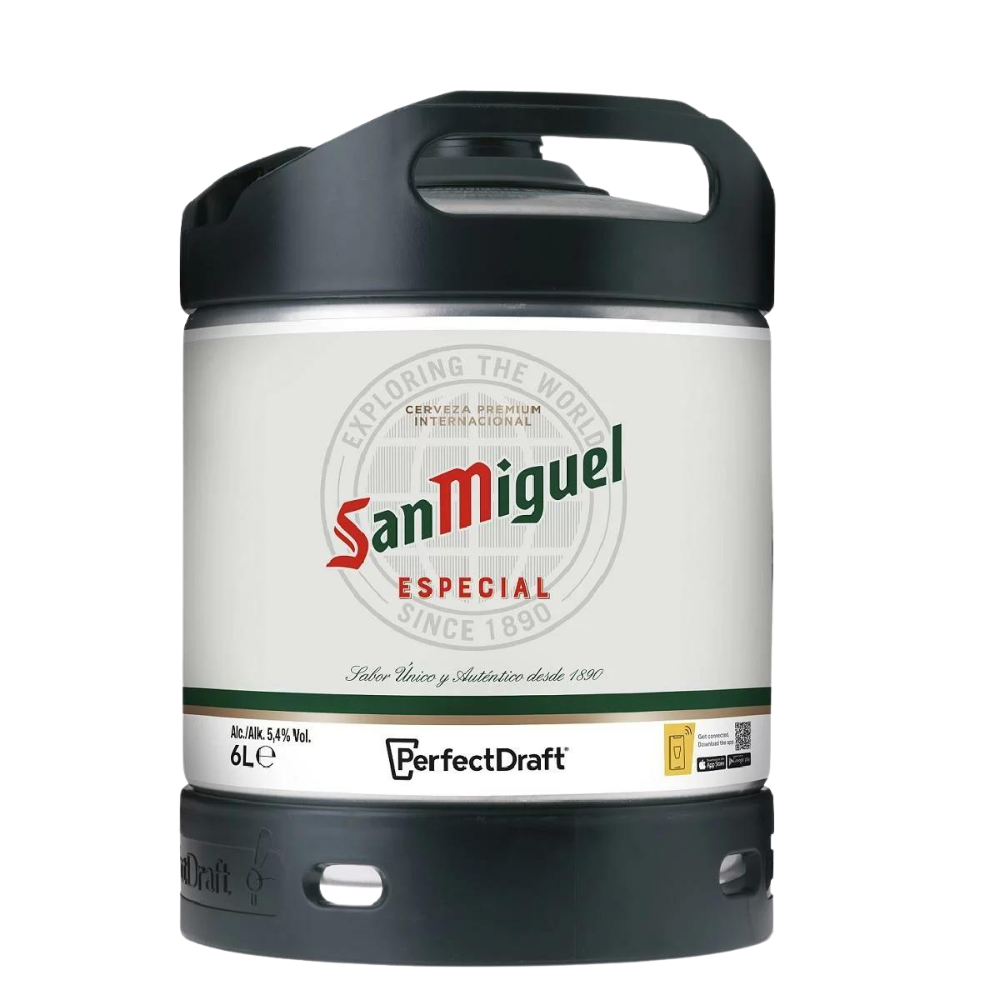 San Miguel PerfectDraft Keg - Lager - 5.4% 6L PerfectDraft Keg - TheKegCru.ie