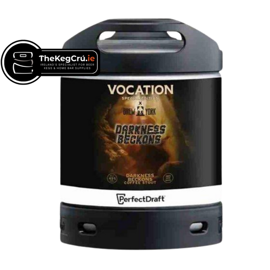 PerfectDraft - Vocation X Brew York Darkness Beckons - Stout – 4.9% ABV - 6L PerfectDraft Keg - TheKegCru.ie