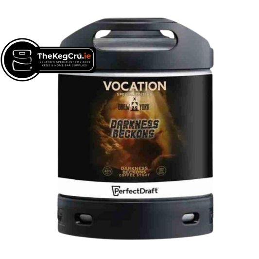 PerfectDraft - Vocation X Brew York Darkness Beckons - Stout – 4.9% ABV - 6L PerfectDraft Keg - TheKegCru.ie