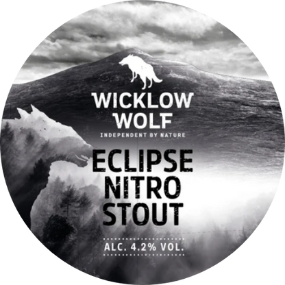Wicklow Wolf - Eclipse Nitro Stout - 4.2% ABV - 30L Stainless Steel Keg - WicklowWolfEclipseNitroStout