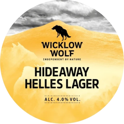 Wicklow Wolf - Hideaway - Helles Lager - 4.0% ABV - 30L Stainless Steel Keg - WicklowWolfHideawayHellesLager