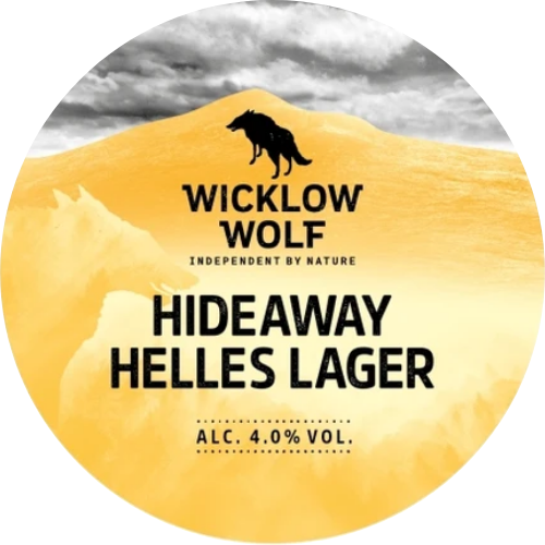 Wicklow Wolf - Hideaway - Helles Lager - 4.0% ABV - 30L Stainless Steel Keg - WicklowWolfHideawayHellesLager