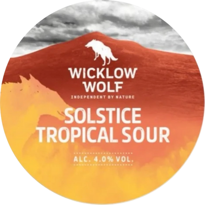 Wicklow Wolf - Solstice - Mango, Peach & Apricot sour- 4.2% ABV - 30L Stainless Steel Keg - WicklowWolfSolsticeTropicalSour