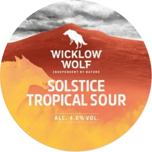 Wicklow Wolf - Solstice - Mango, Peach & Apricot sour- 4.2% ABV - 30L Stainless Steel Keg - WicklowWolfSolsticeTropicalSour