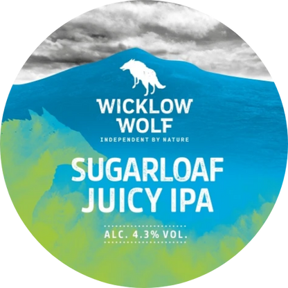 Wicklow Wolf - SugarLoaf Juicy IPA - 4.3% ABV - 30L Stainless Steel Keg - WicklowWolfSugarloafJuictIPA
