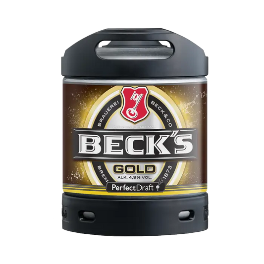 Becks Gold PerfectDraft Keg – Lager – 4.9% ABV - 6L PerfectDraft Keg - TheKegCru.ie