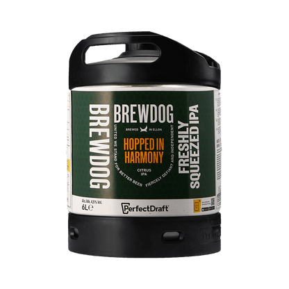 Brewdog Hopped In Harmony PerfectDraft Keg – Citrus IPA – 4.5% ABV - 6L PerfectDraft Keg