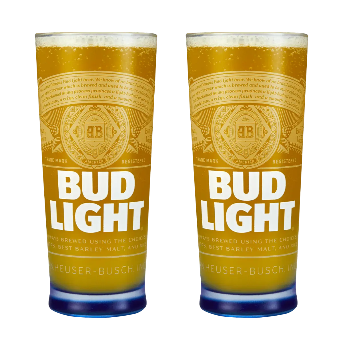 PerfectDraft Bud Light Twin Pint Glass Pack - TheKegCru.ie