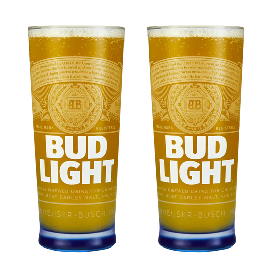 PerfectDraft Bud Light Twin Pint Glass Pack - TheKegCru.ie