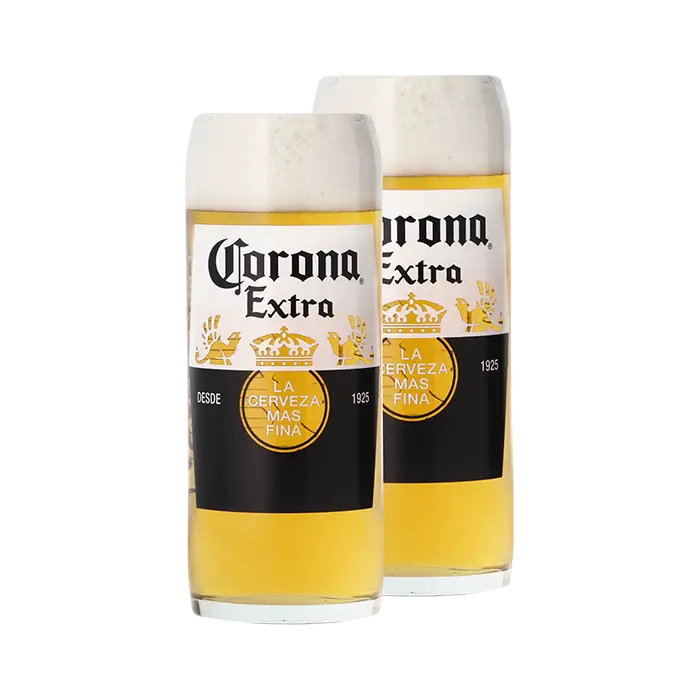 PerfectDraft Corona Extra Twin Pint Glass Pack - TheKegCru.ie