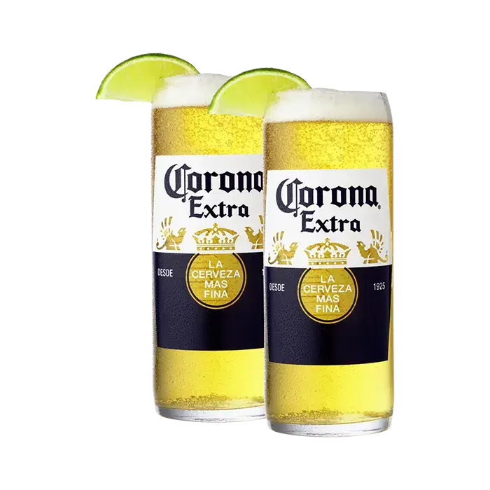 PerfectDraft Corona Extra Twin Pint Glass Pack - TheKegCru.ie