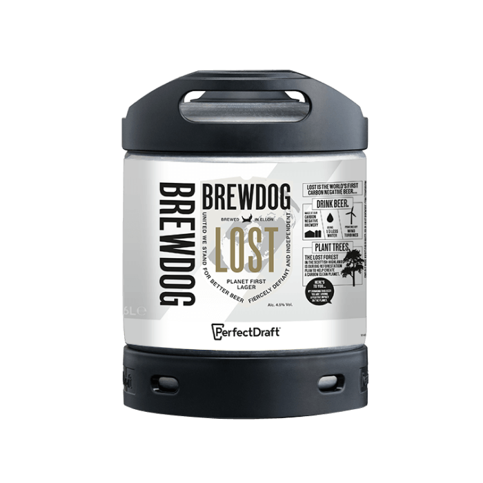 BrewDog Lost Lager PerfectDraft Keg - Lager – 4.5% ABV - 6L PerfectDraft Keg - TheKegCru.ie