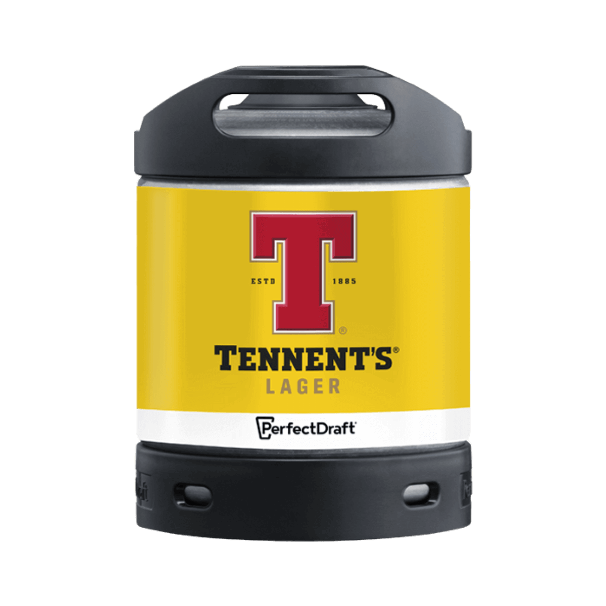 Tennents Lager PerfectDraft Keg – Lager – 5% ABV - 6L PerfectDraft Keg - TheKegCru.ie