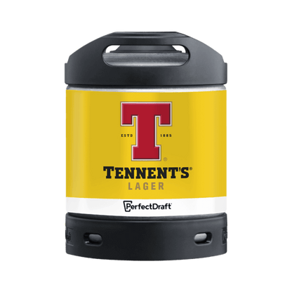 Tennents Lager PerfectDraft Keg – Lager – 5% ABV - 6L PerfectDraft Keg - TheKegCru.ie