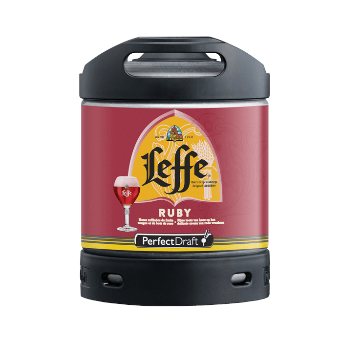 Leffe Ruby PerfectDraft Keg – Fruit Beer – 5% ABV - 6L PerfectDraft Keg - TheKegCru.ie