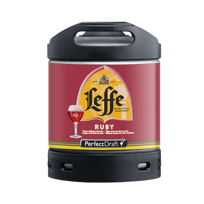 Leffe Ruby PerfectDraft Keg – Fruit Beer – 5% ABV - 6L PerfectDraft Keg - TheKegCru.ie