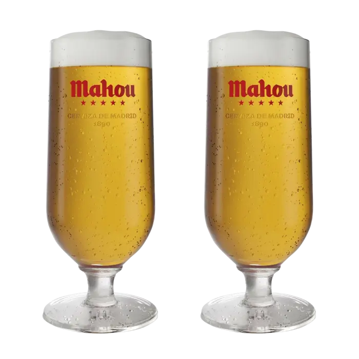 PerfectDraft Mahou Glass Twin Pack - TheKegCru.ie