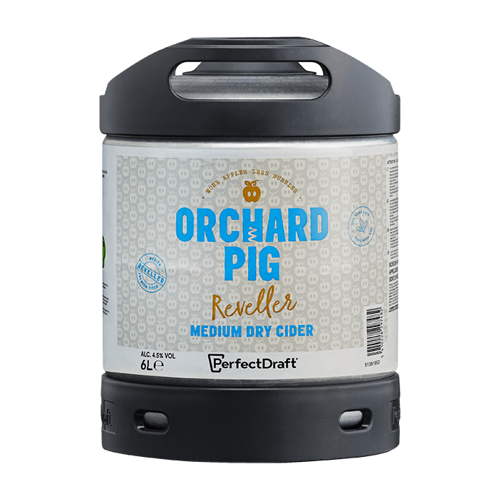 Orchard Pig Reveller Cider PerfectDraft Keg – Cider – 4.5% ABV - 6L PerfectDraft Keg - TheKegCru.ie