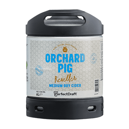 Orchard Pig Reveller Cider PerfectDraft Keg – Cider – 4.5% ABV - 6L PerfectDraft Keg - TheKegCru.ie