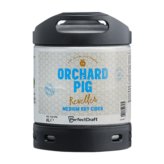 Orchard Pig Reveller Cider PerfectDraft Keg – Cider – 4.5% ABV - 6L PerfectDraft Keg - TheKegCru.ie