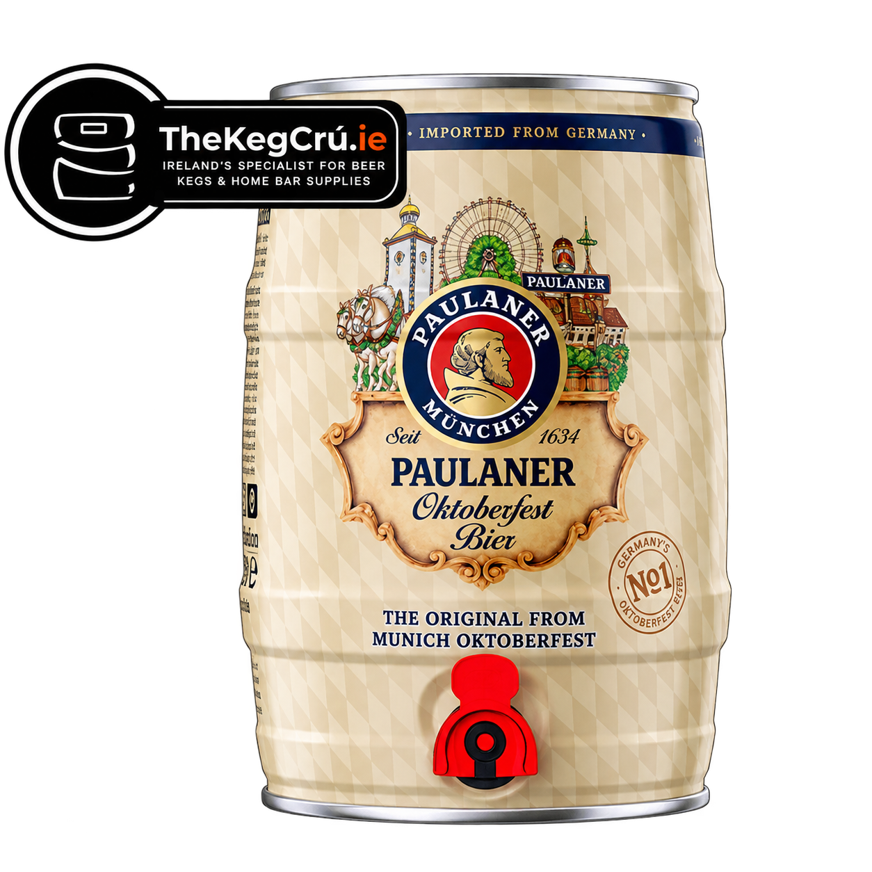 Paulaner Oktoberfest Festbier 6% ABV 5L Keg - TheKegCru.ie