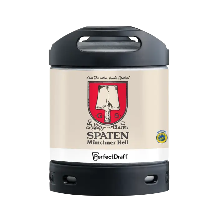 Spaten Lager PerfectDraft Keg – Lager – 5.2% ABV - 6L PerfectDraft Keg - TheKegCru.ie