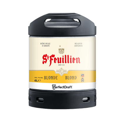 St Feuillien Blonde PerfectDraft Keg - Belgian Golden Strong Ale – 7% ABV - 6L PerfectDraft Keg - TheKegCru.ie