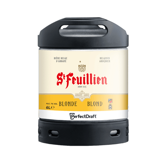 St Feuillien Blonde PerfectDraft Keg - Belgian Golden Strong Ale – 7% ABV - 6L PerfectDraft Keg