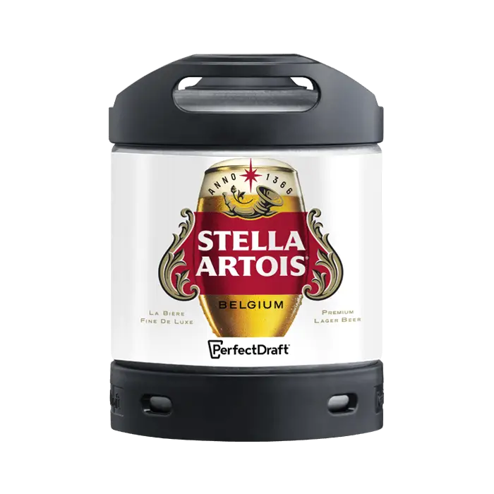 Stella Artois PerfectDraft Keg – Lager – 5% ABV - 6L PerfectDraft Keg - TheKegCru.ie