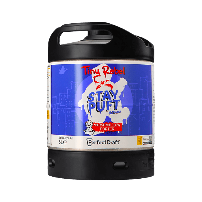 Tiny Rebel Stay Puft PerfectDraft Keg - Marshmallow Porter - 5.2% ABV - 6L PerfectDraft Keg - TheKegCru.ie