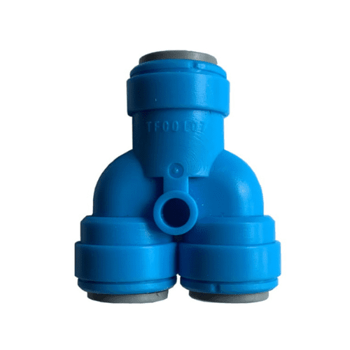 Tecflo - Equal Y Connector - 3/8" Push Fit to 3/8" Push Fit - TheKegCru.ie